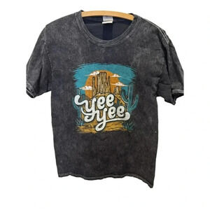 Colortone Grey Tie Dye‎ Retro Yee Yee T-Shirt Size M